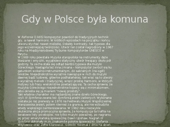 Henryk Mikołaj Górecki - Slide 3