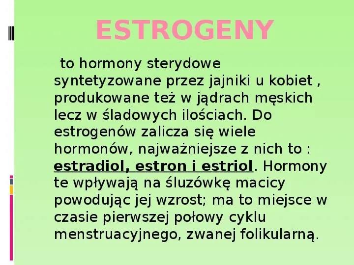 Hormony żeńskie - Slide 4