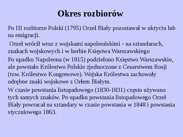 Historia polskich symboli narodowych - Slide 24
