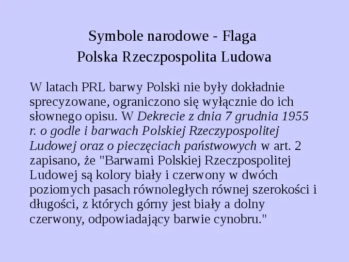 Historia polskich symboli narodowych - Slide 49