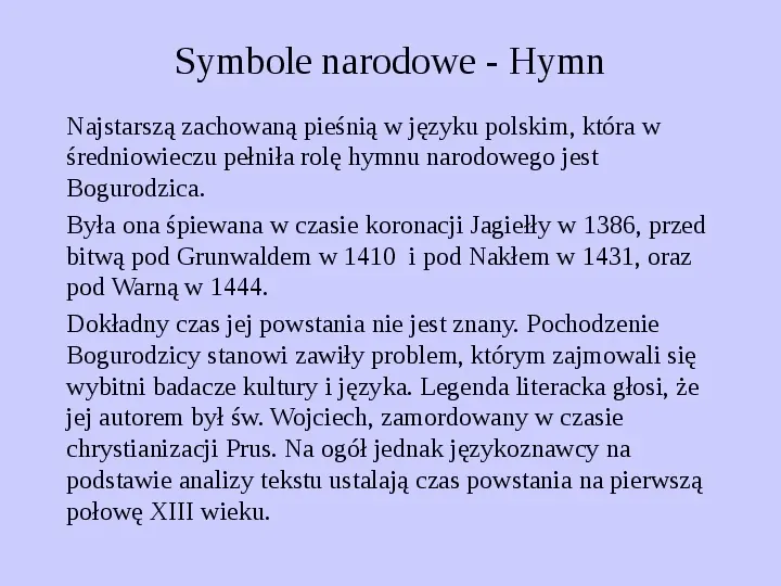 Historia polskich symboli narodowych - Slide 54