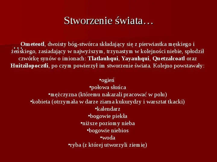 Aztekowie - Slide 8