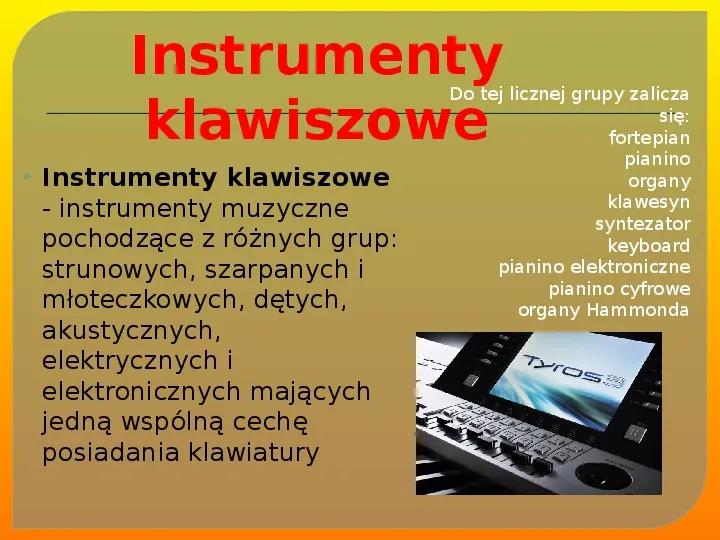 Grupy instrumentów - Slide 11