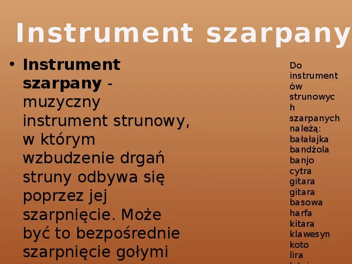 Grupy instrumentów - Slide 9