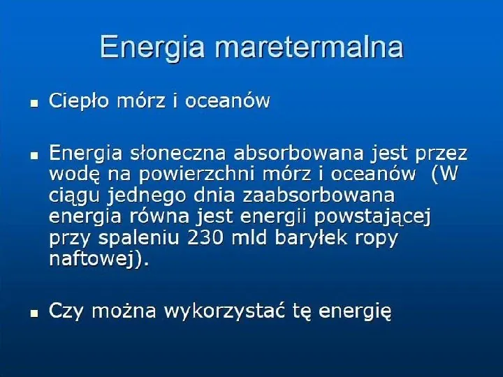 Ekologia - energia wodna - Slide 11