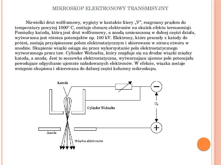 Mikroskop elektronowy transmisyjny - Slide 12