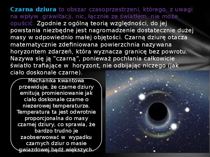 Czarna dziura - Slide 4