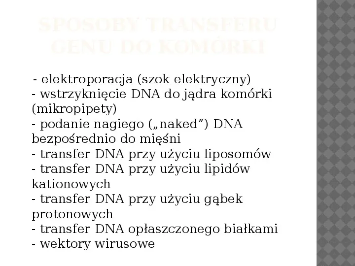 Klonowanie i terapia genów - Slide 5