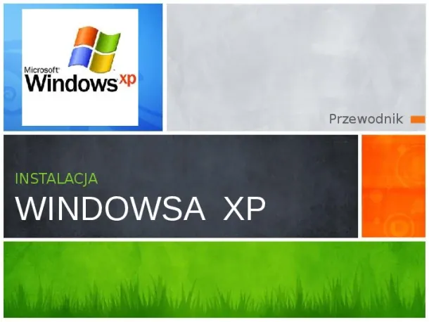 Instalacja Windowsa XP - Slide pierwszy