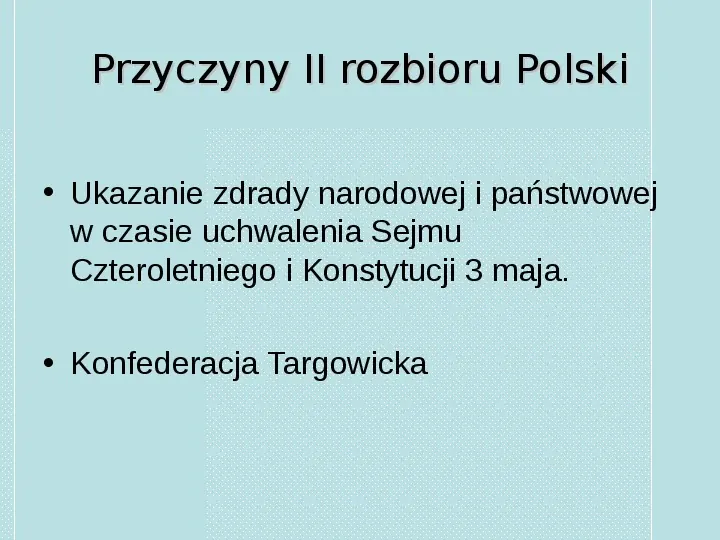 II Rozbiór Polski - Slide 2