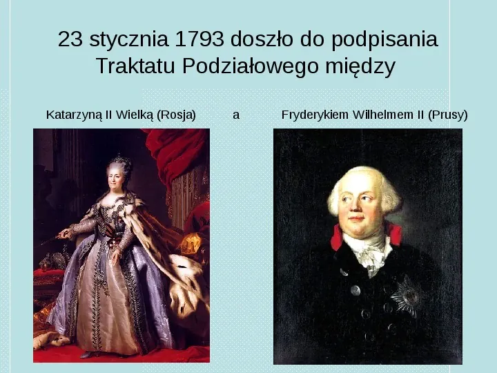 II Rozbiór Polski - Slide 3