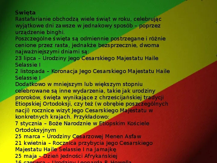 Rastafari - Slide 21