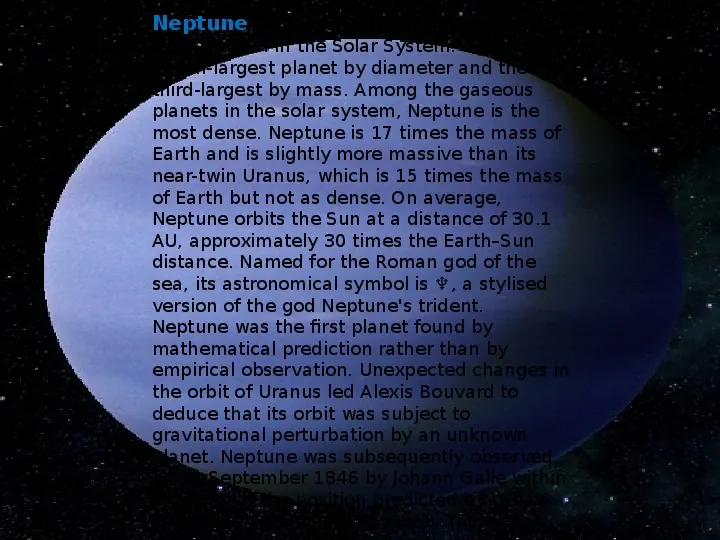 The Solar System - Slide 11