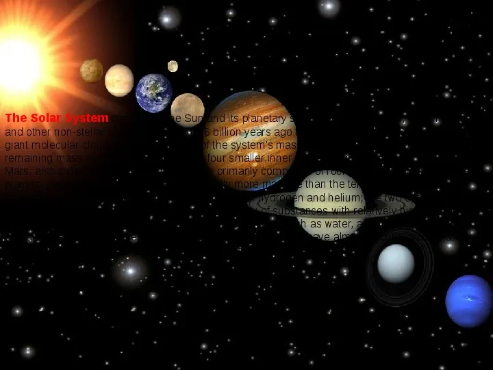 The Solar System - Slide 2