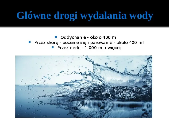Woda w organizmie człowieka - Slide 3