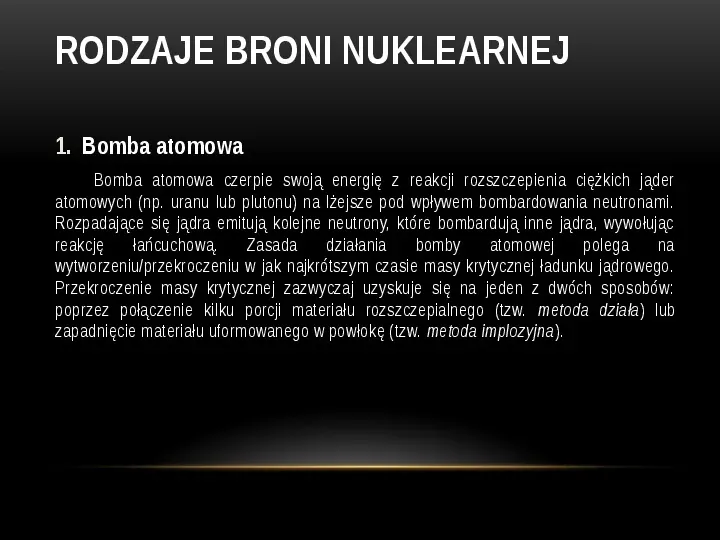 Broń jądrowa - Slide 15