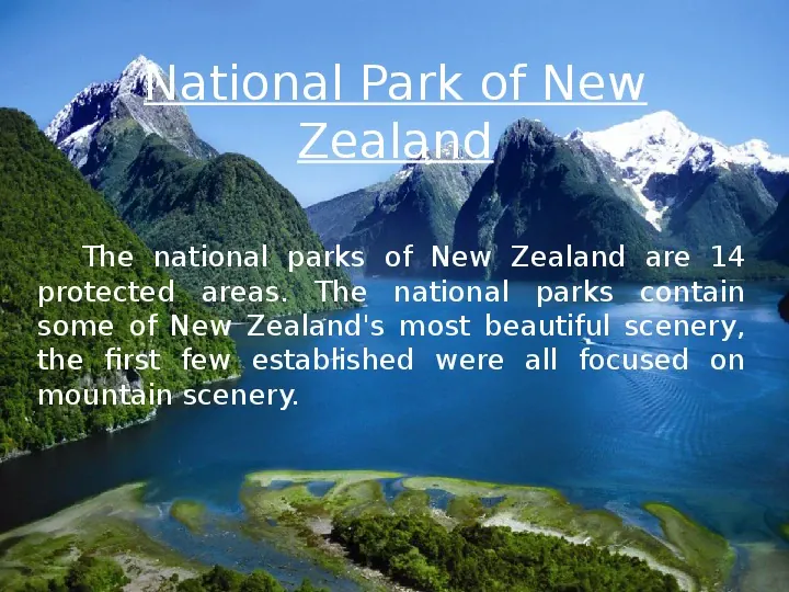 Fauna i Flora New Zealand - Slide 5