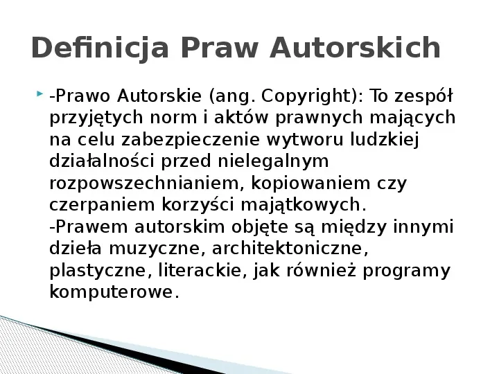 Prawa Autorskie - Slide 2