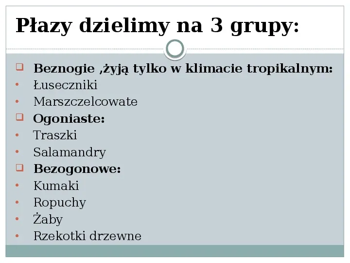 Płazy - zwierzęta zmiennocieplne - Slide 3