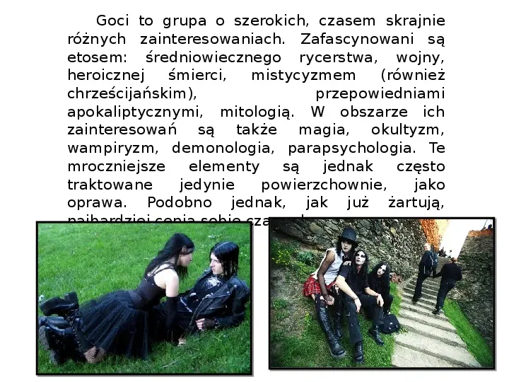 Subkultury - Skaterzy i Goci - Slide 9