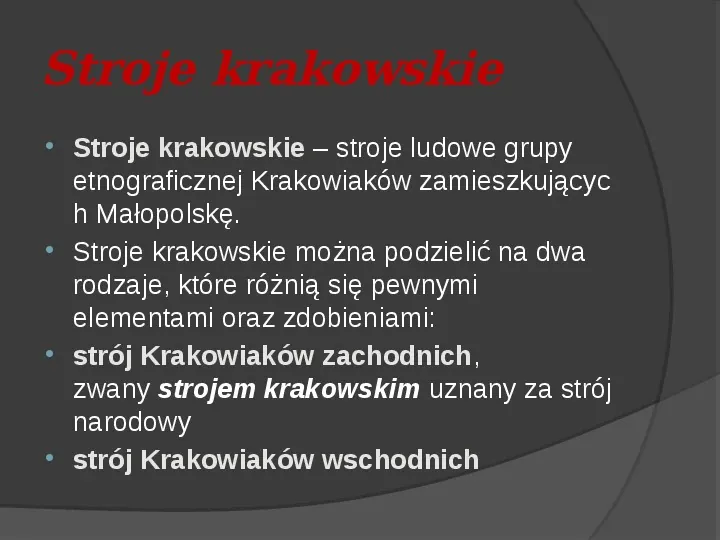 Region Krakowski - Slide 10