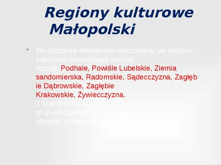 Region Krakowski - Slide 5