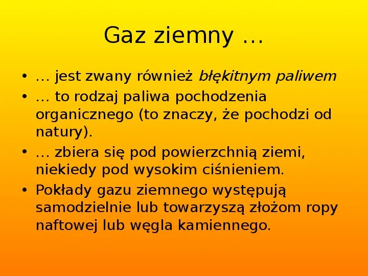 Gaz ziemny - Slide 2