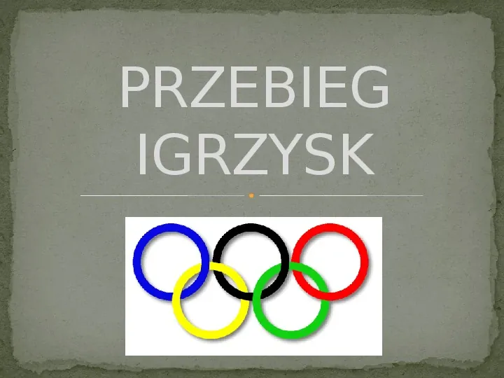 Igrzyska Olimpijskie - Slide 2