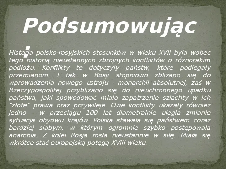 Wojny polsko-rosyjskie w XVII w. - Slide 14