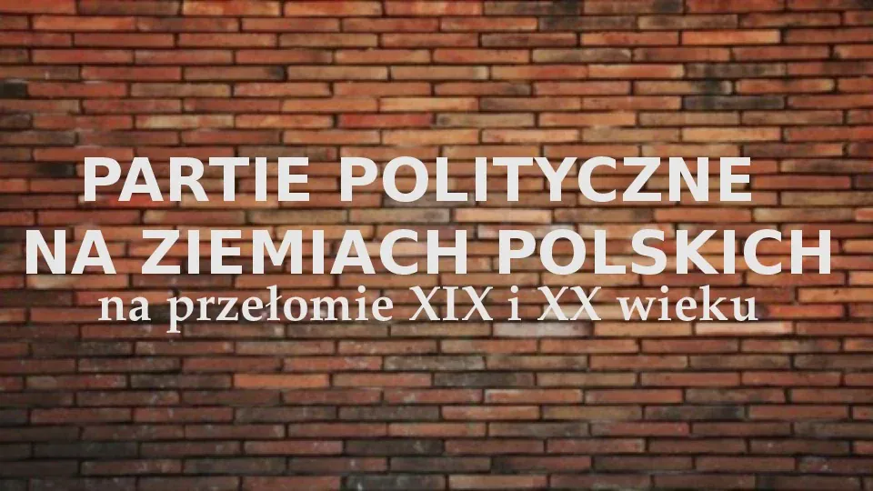 Partie polityczne na ziemiach polskich - Slide 1