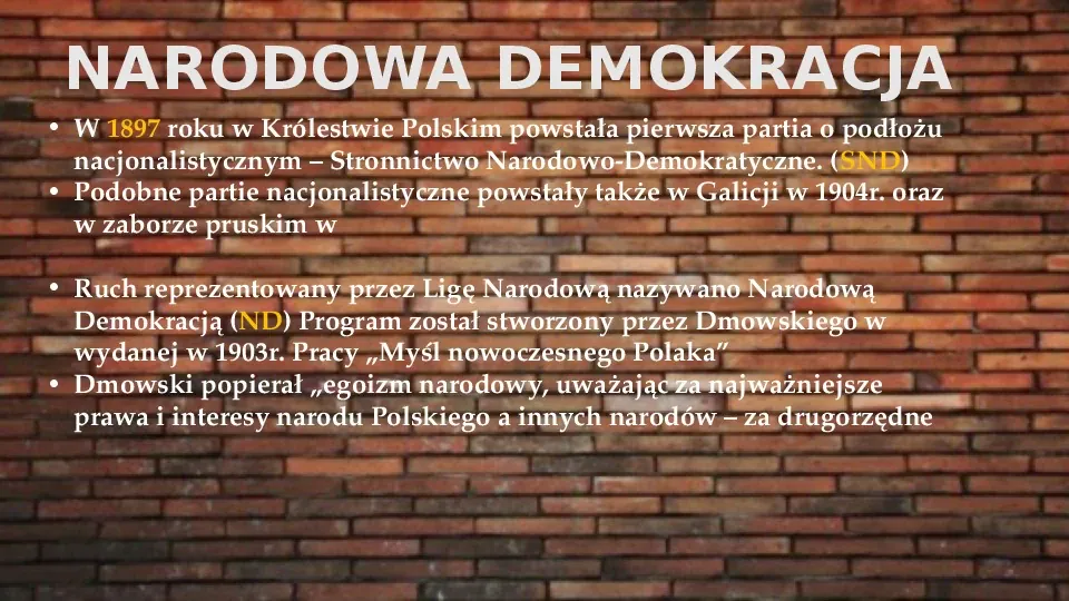 Partie polityczne na ziemiach polskich - Slide 7