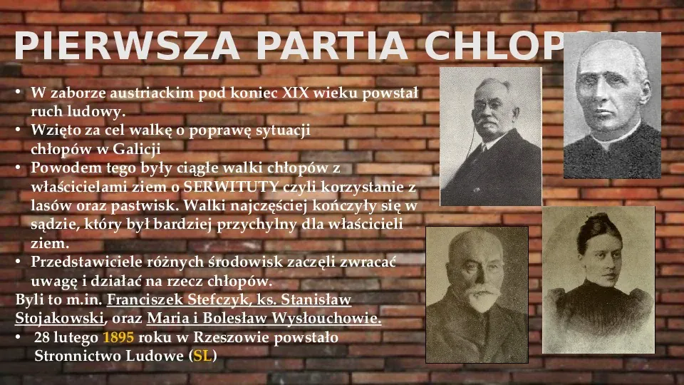 Partie polityczne na ziemiach polskich - Slide 8
