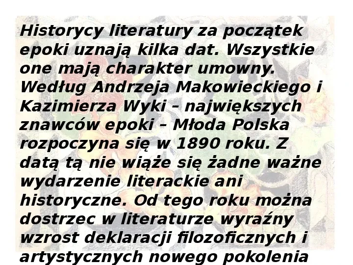 Młoda Polska - Slide 3