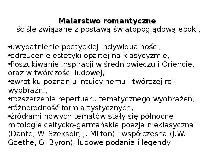 Romantyzm - Slide 29