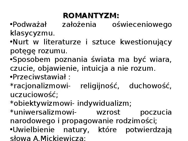 Romantyzm - Slide 7