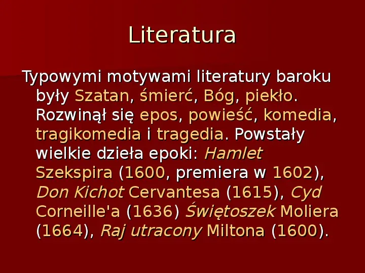 Sztuka barokowa w Polsce i Europie - Slide 41