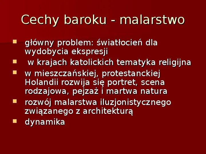 Sztuka barokowa w Polsce i Europie - Slide 7