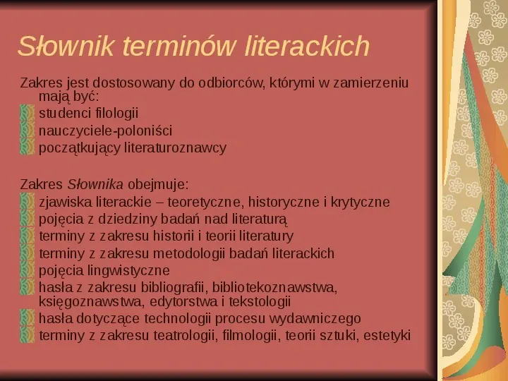 Źródła informacji z dziedziny historii literatury - Slide 48