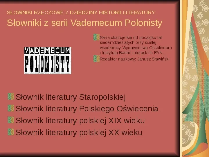 Źródła informacji z dziedziny historii literatury - Slide 54