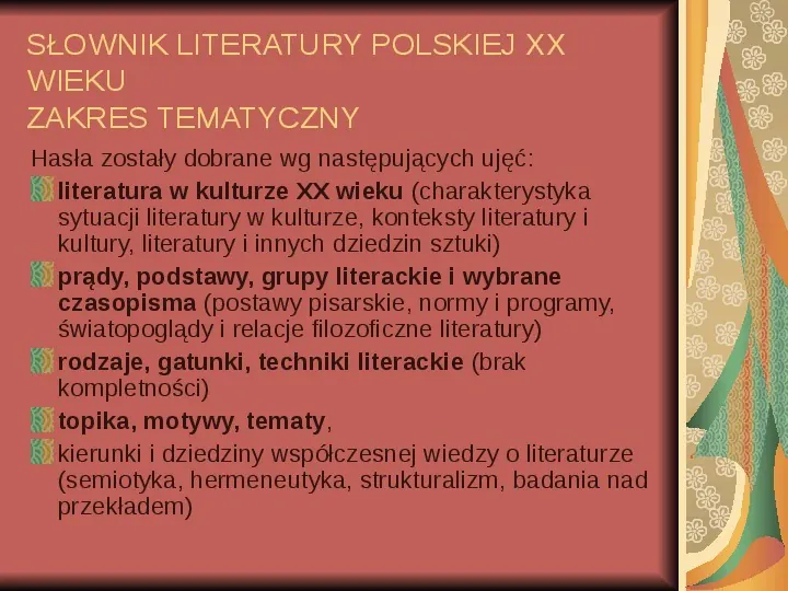 Źródła informacji z dziedziny historii literatury - Slide 66