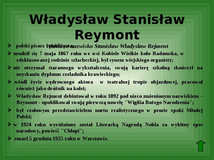 Polscy nobliści w dziedzinie literatury - Slide 32