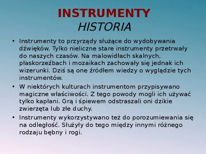 Instrumenty muzyczne - Slide 2