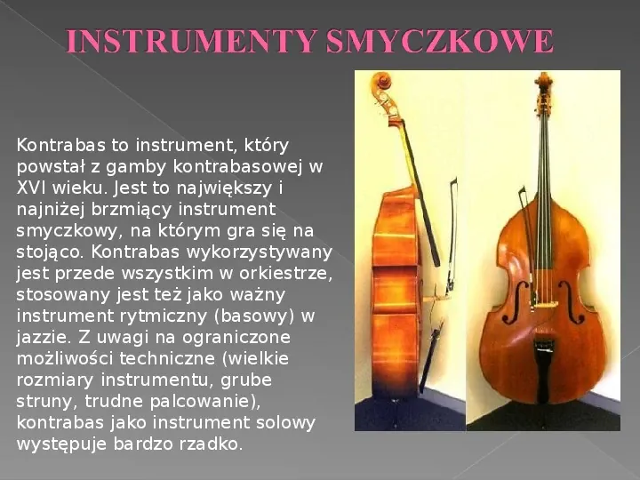 Instrumenty strunowe - Slide 11