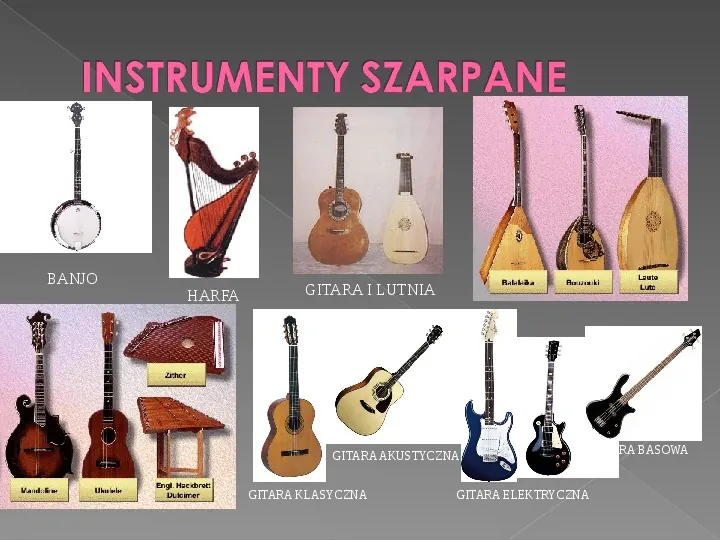 Instrumenty strunowe - Slide 13