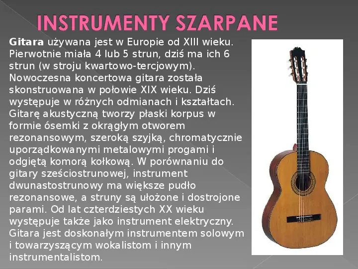 Instrumenty strunowe - Slide 14