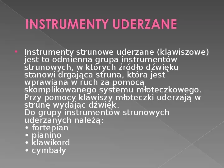Instrumenty strunowe - Slide 18