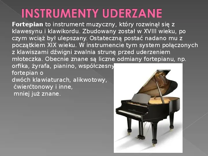Instrumenty strunowe - Slide 20