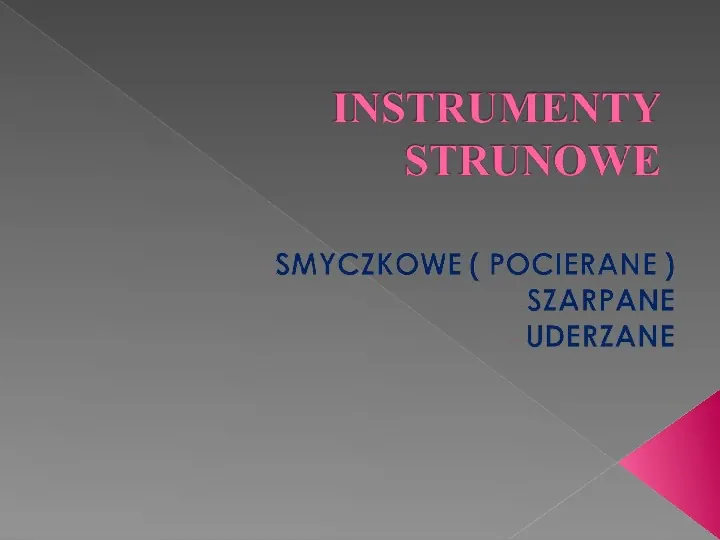 Instrumenty strunowe - Slide 3
