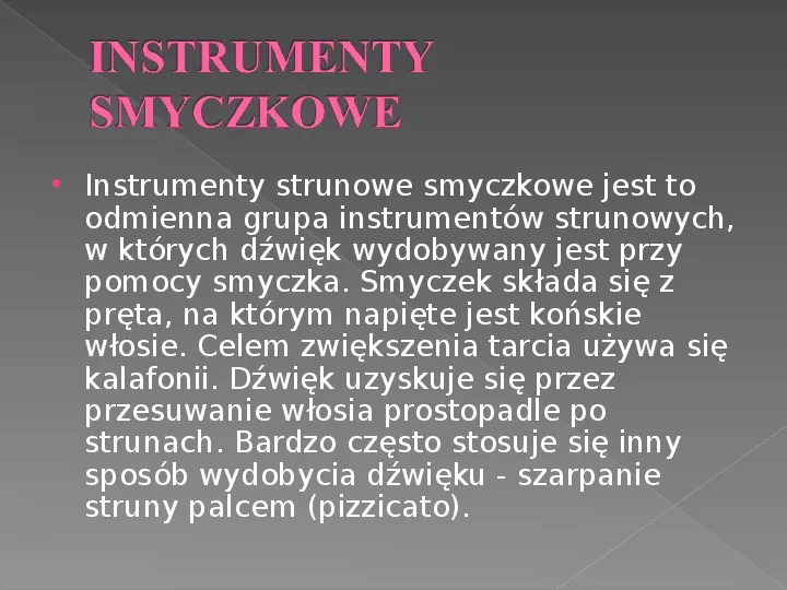 Instrumenty strunowe - Slide 4