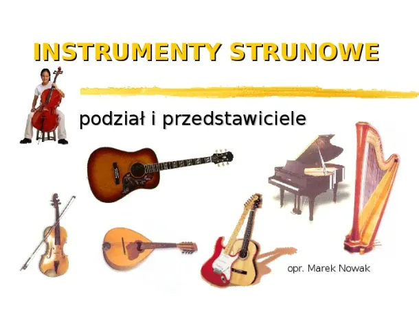 Instrumenty strunowe - Slide pierwszy